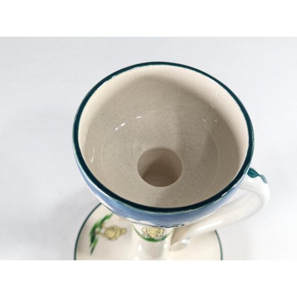 Antique Wardle & Co ca 1902 candlestick holder Farm Yard Scenes England - Picture 7 of 10